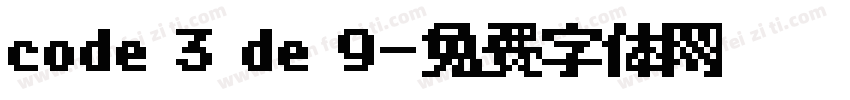 code 3 de 9字体转换